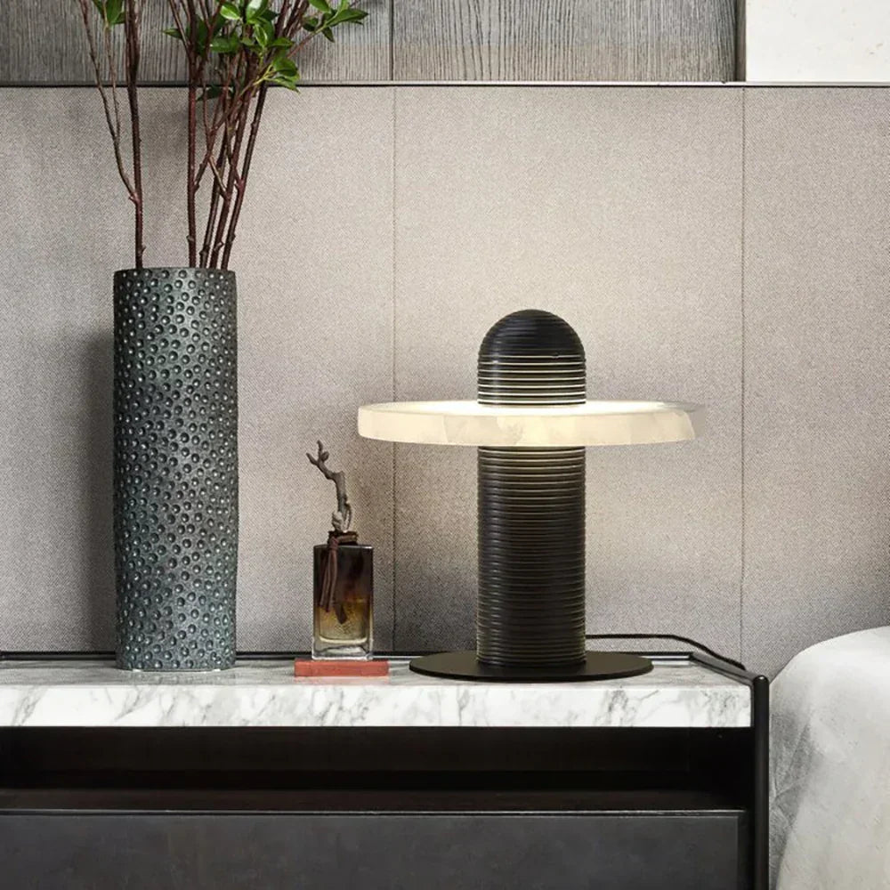Alabaster Median Table Lamp