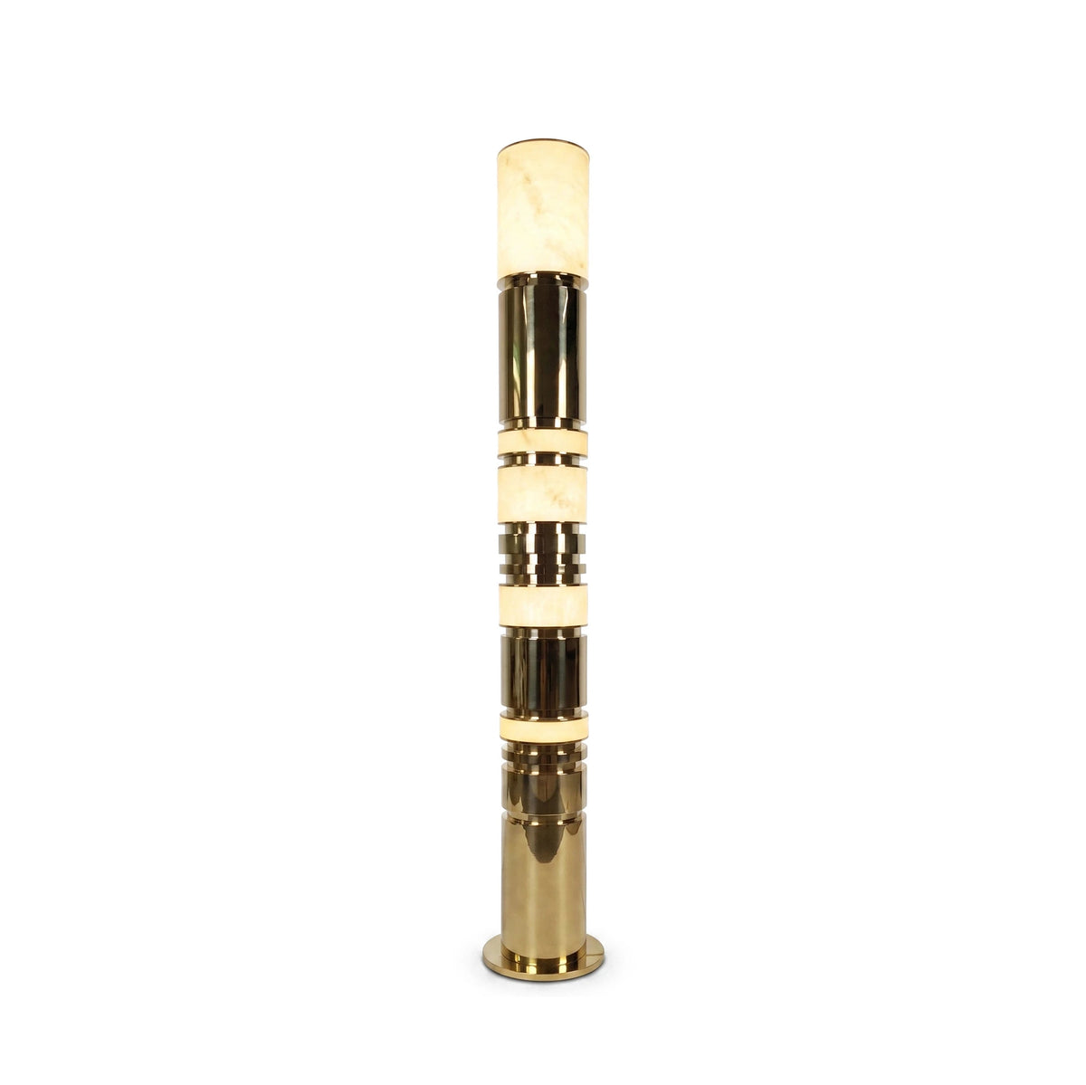 Alabaster Luxury Column Floor Lamp