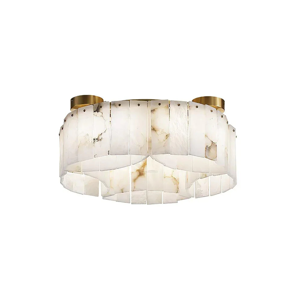 Alabaster Modern Brass Ceiling Lamp