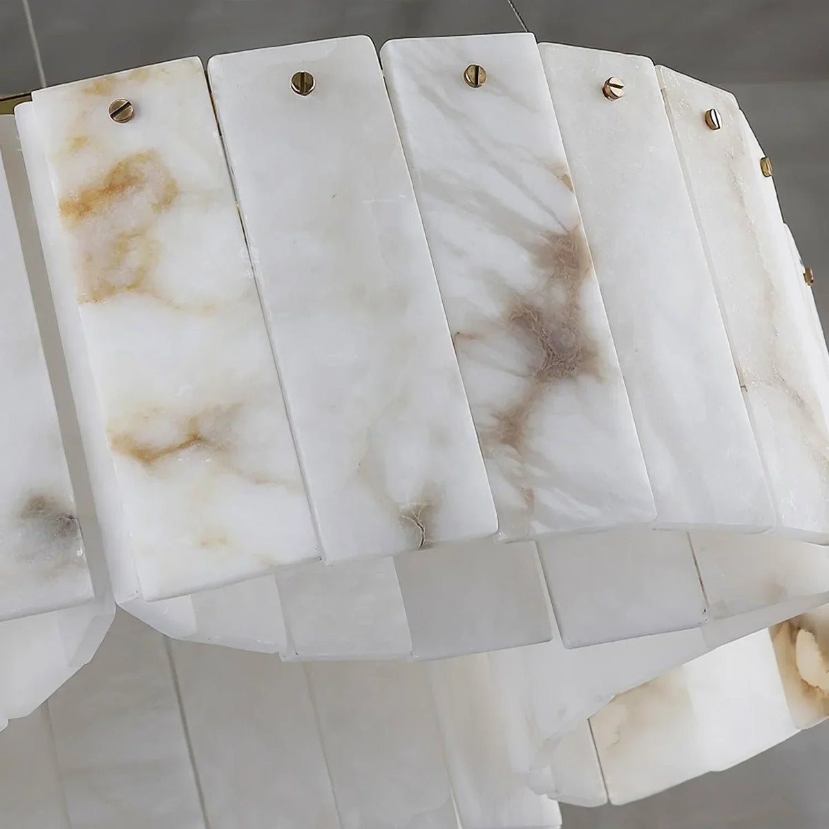 Alabaster Modern Brass Ceiling Lamp