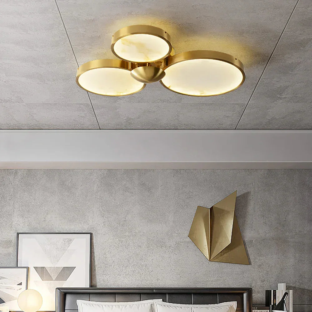 Alabaster Modern Disc Ceiling Light