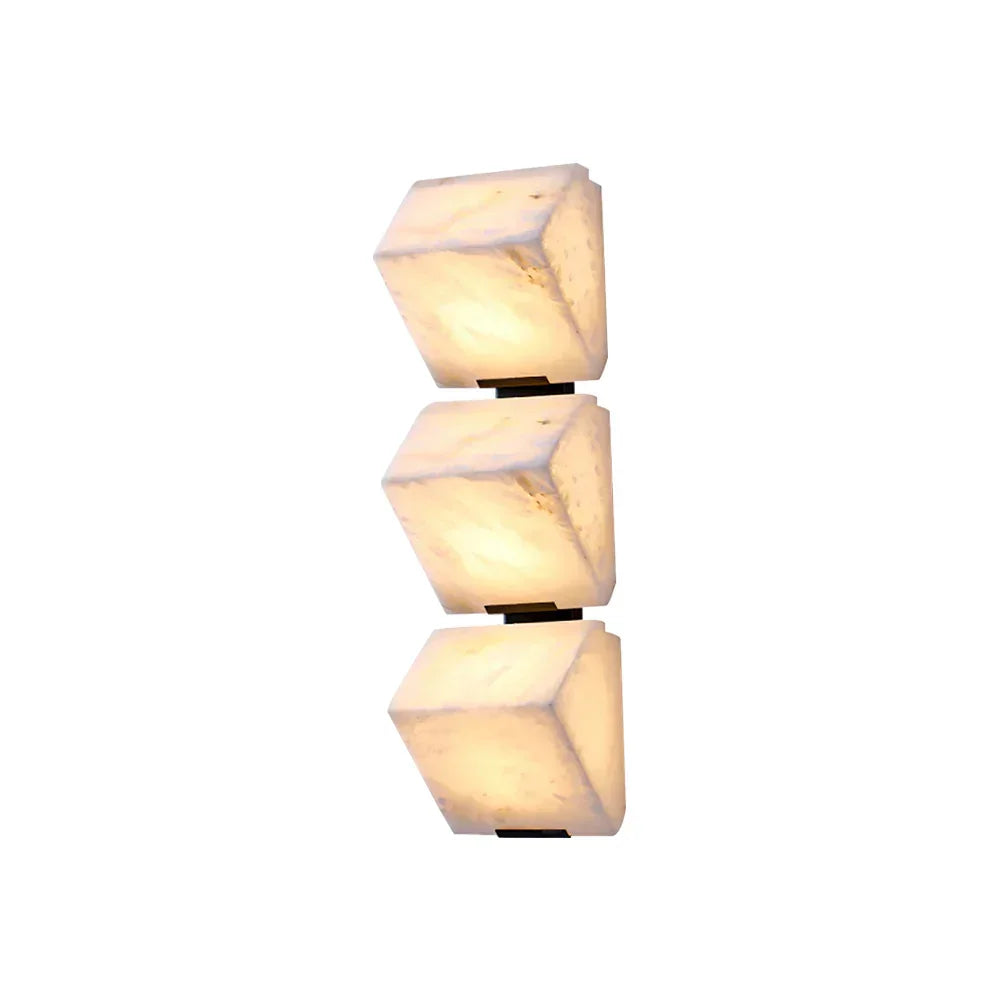 Minimalist Alabaster Facade Wall Lamp