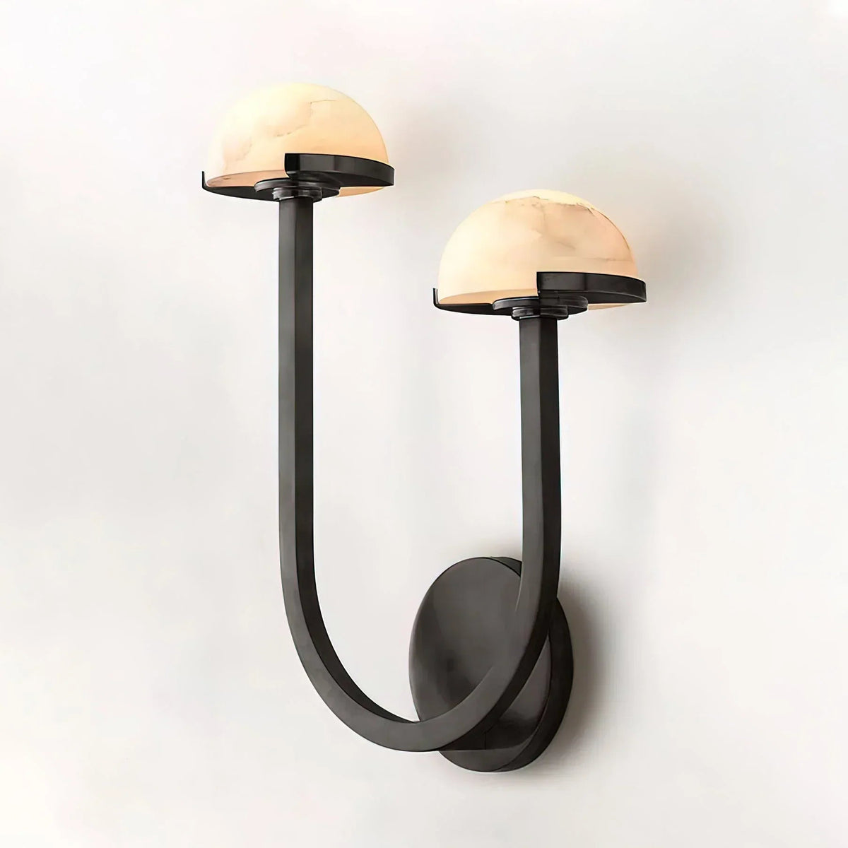 Alabaster Mushroom Wall Lamp