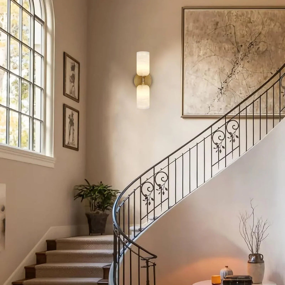 Alabaster Monty Linear Wall Sconce