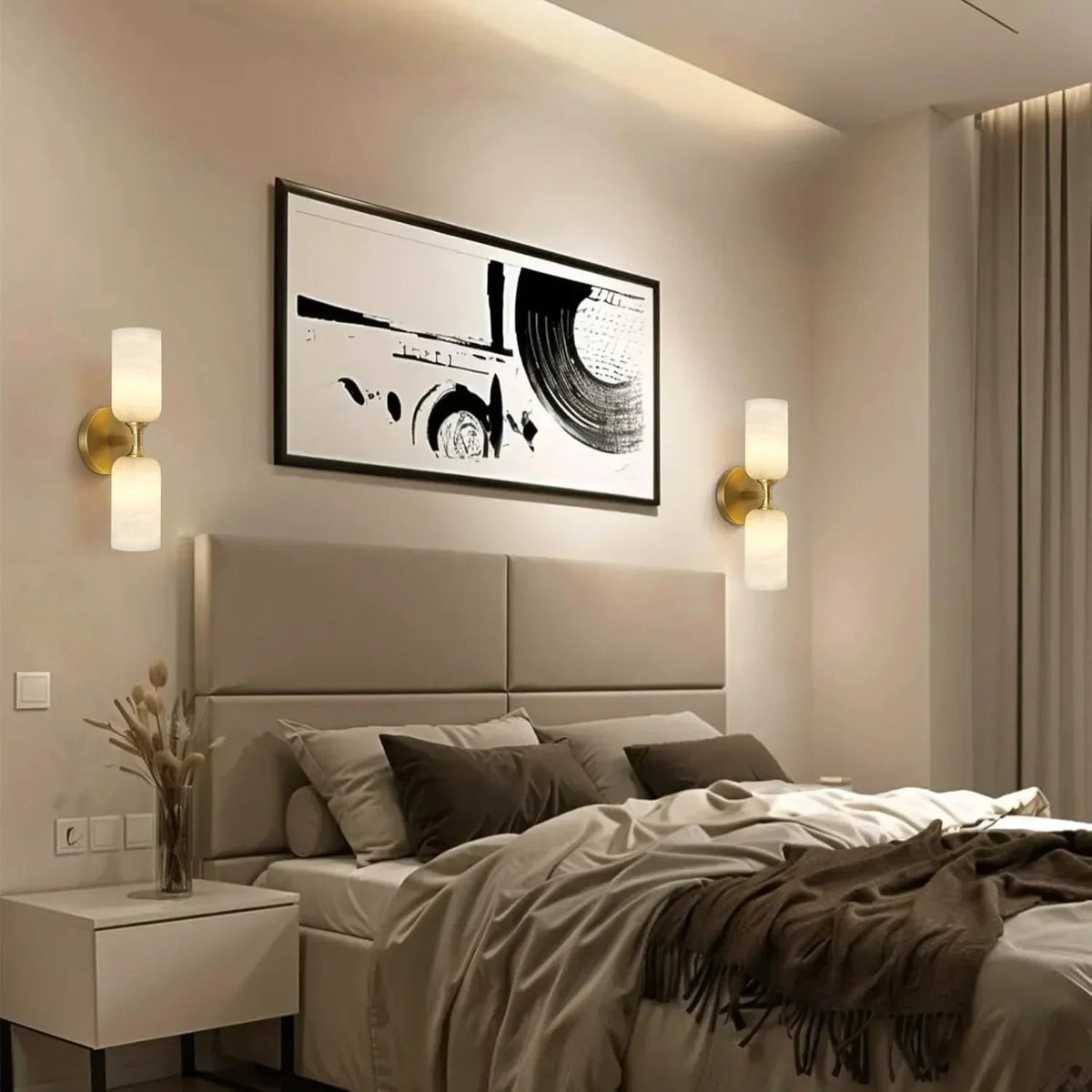 Alabaster Monty Linear Wall Sconce