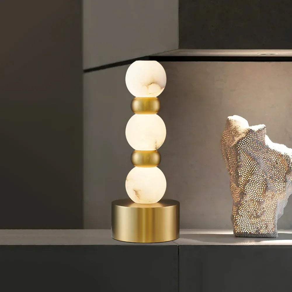 Alabaster Pearl Xyx Table Lamp