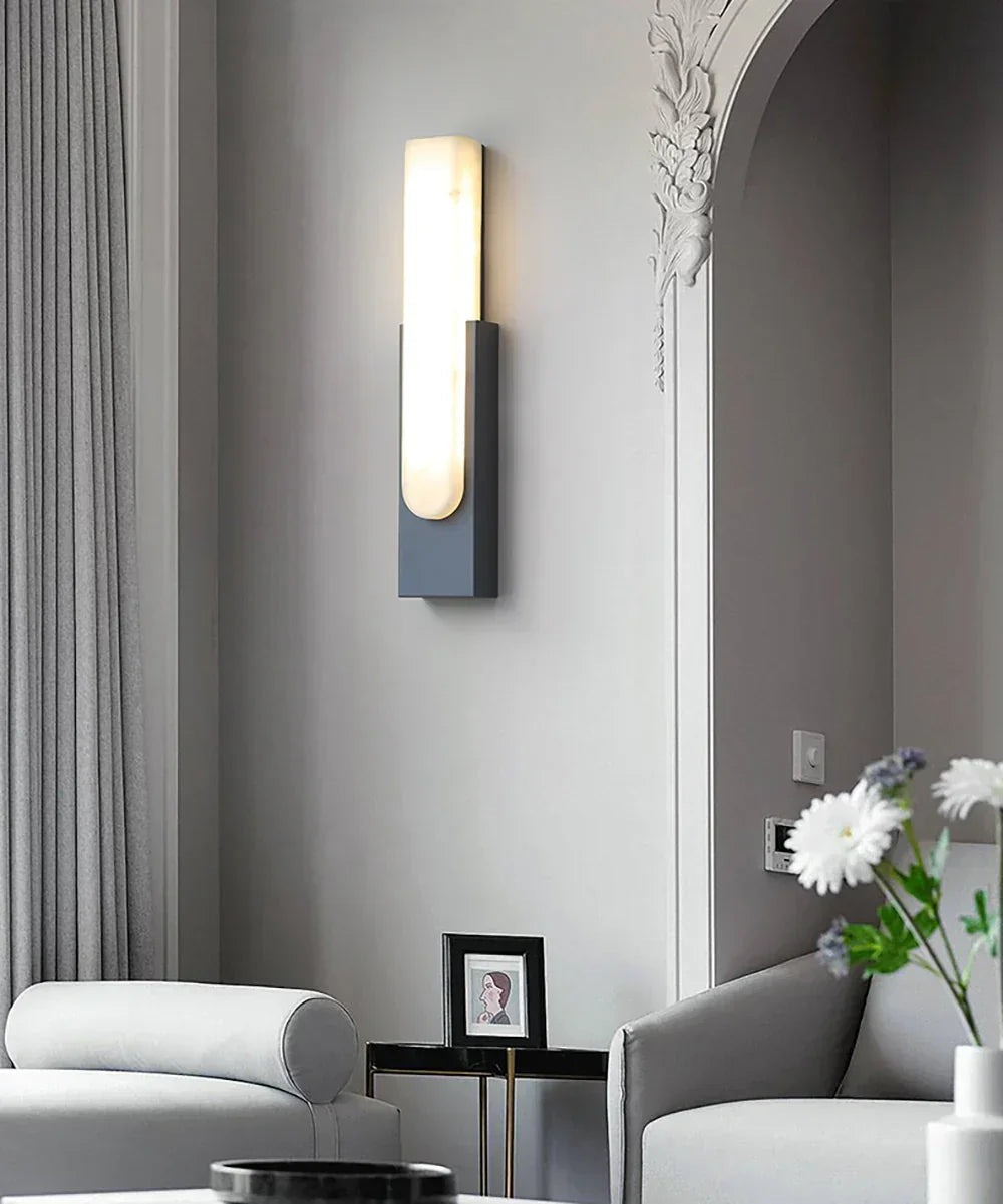 Alabaster Rectangle Wall Sconce