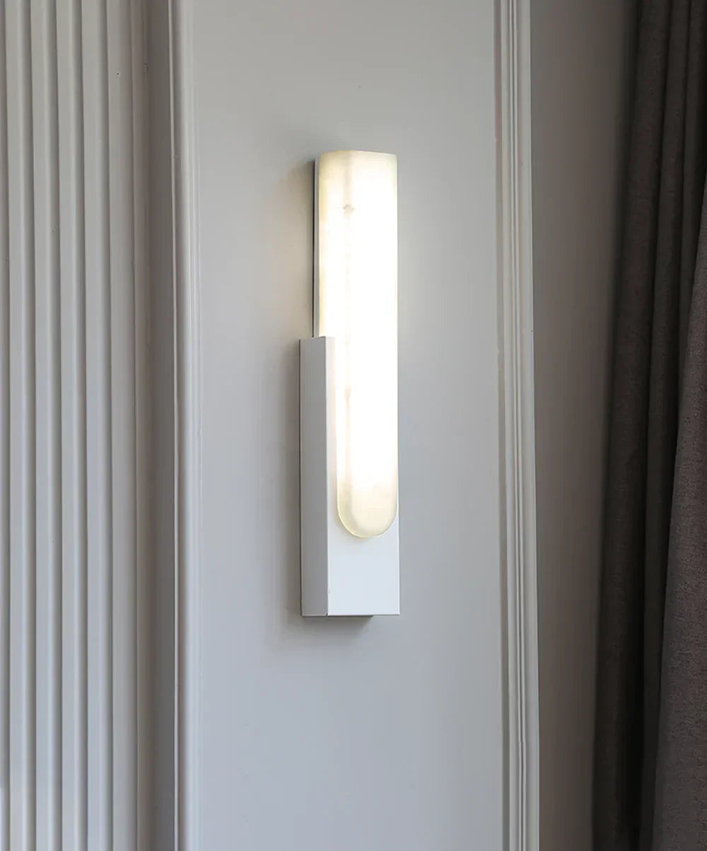 Alabaster Rectangle Wall Sconce