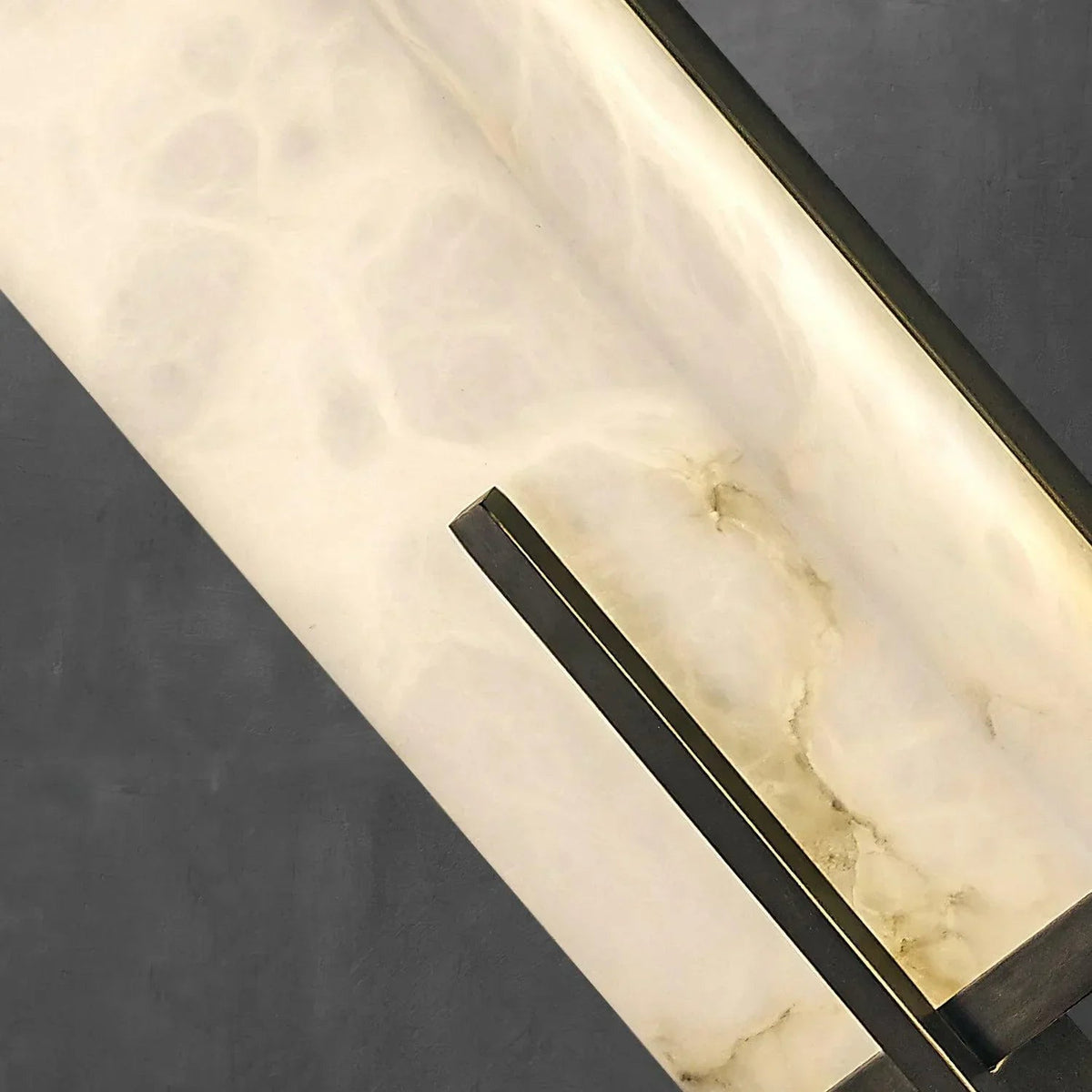 Alabaster Rectangle Calliope Wall Sconce