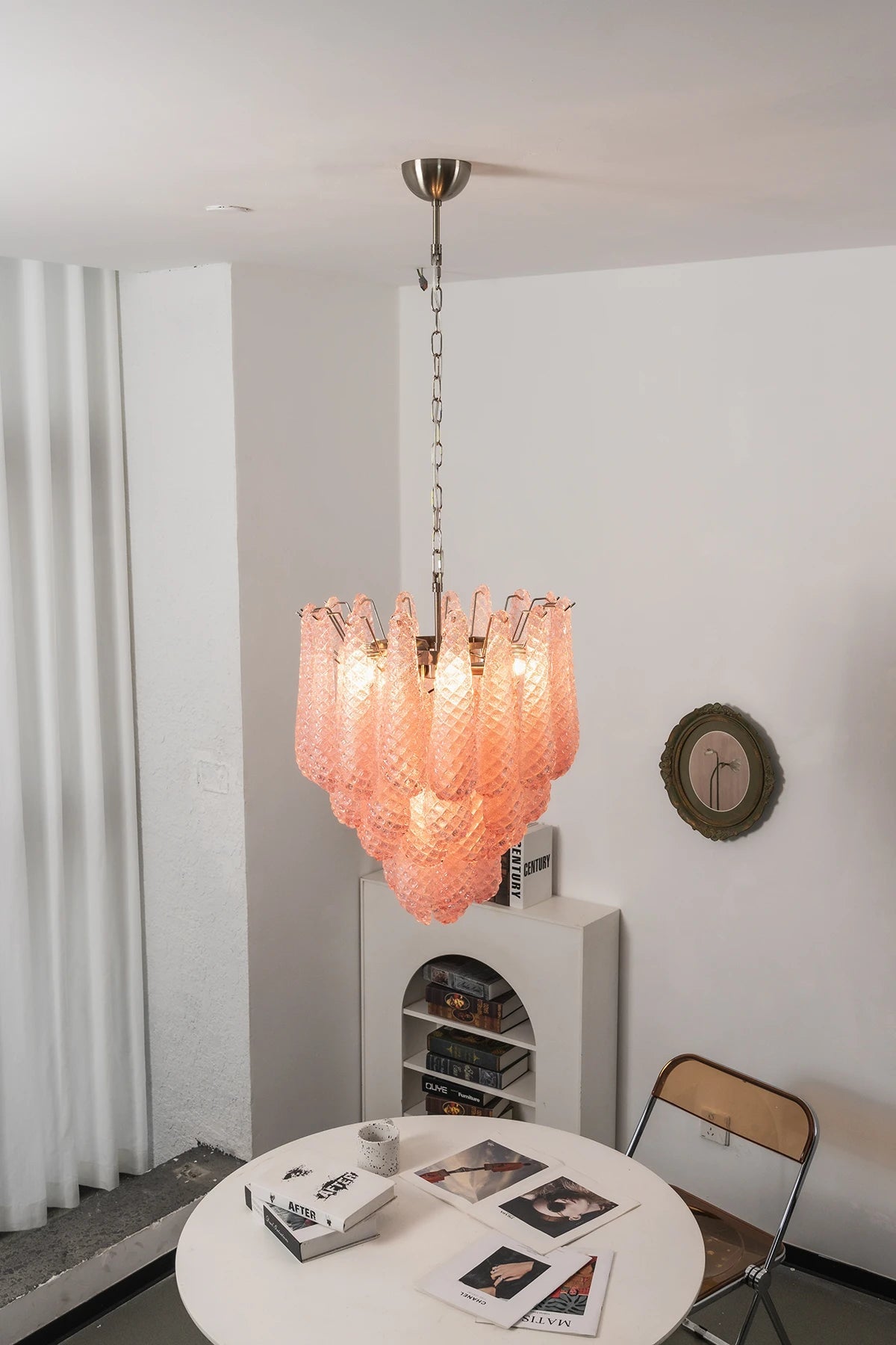 Amaris Tiered Teardrop Glass Chandelier