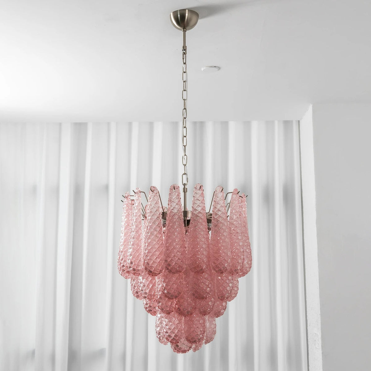 Amaris Tiered Teardrop Glass Chandelier