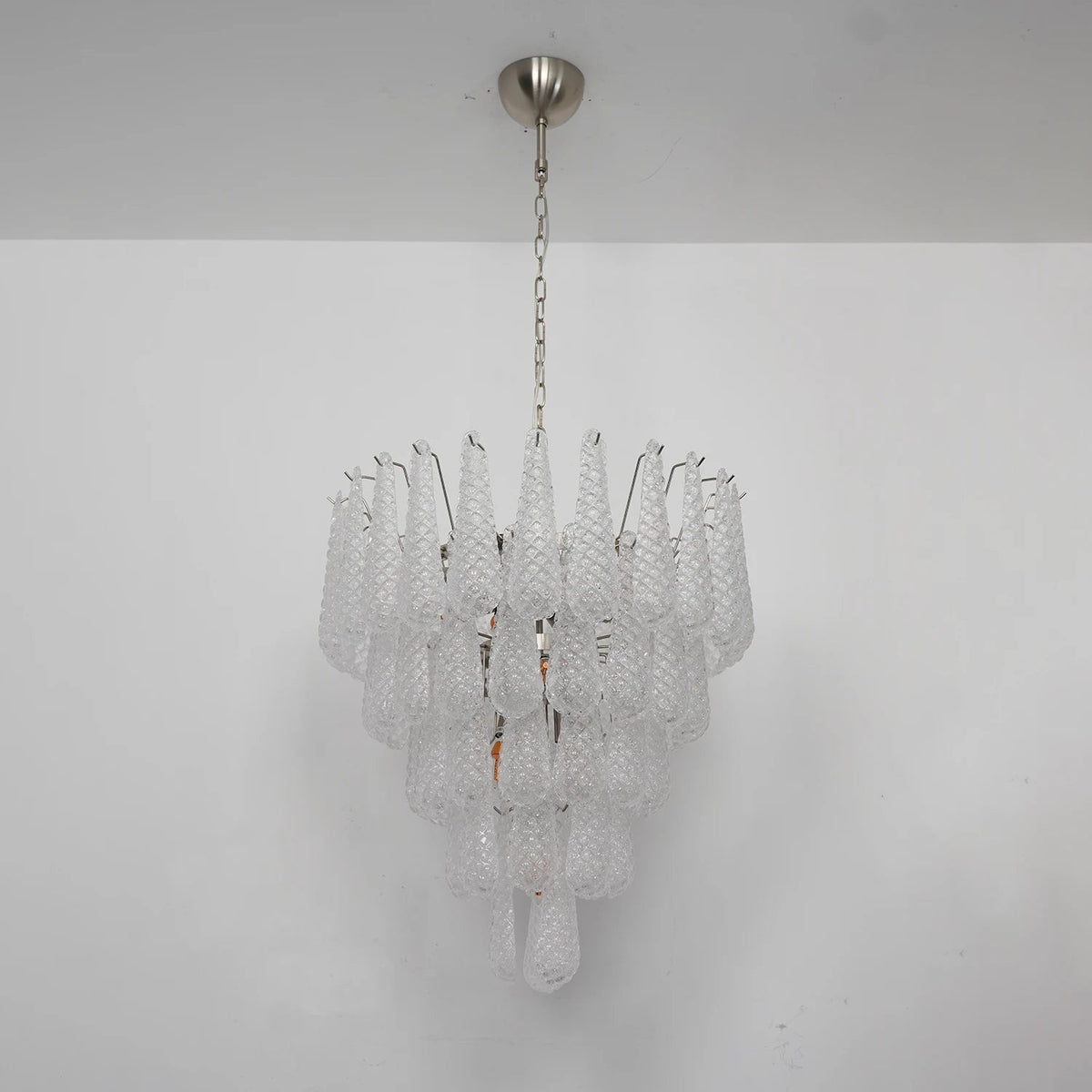 Amaris Tiered Teardrop Glass Chandelier