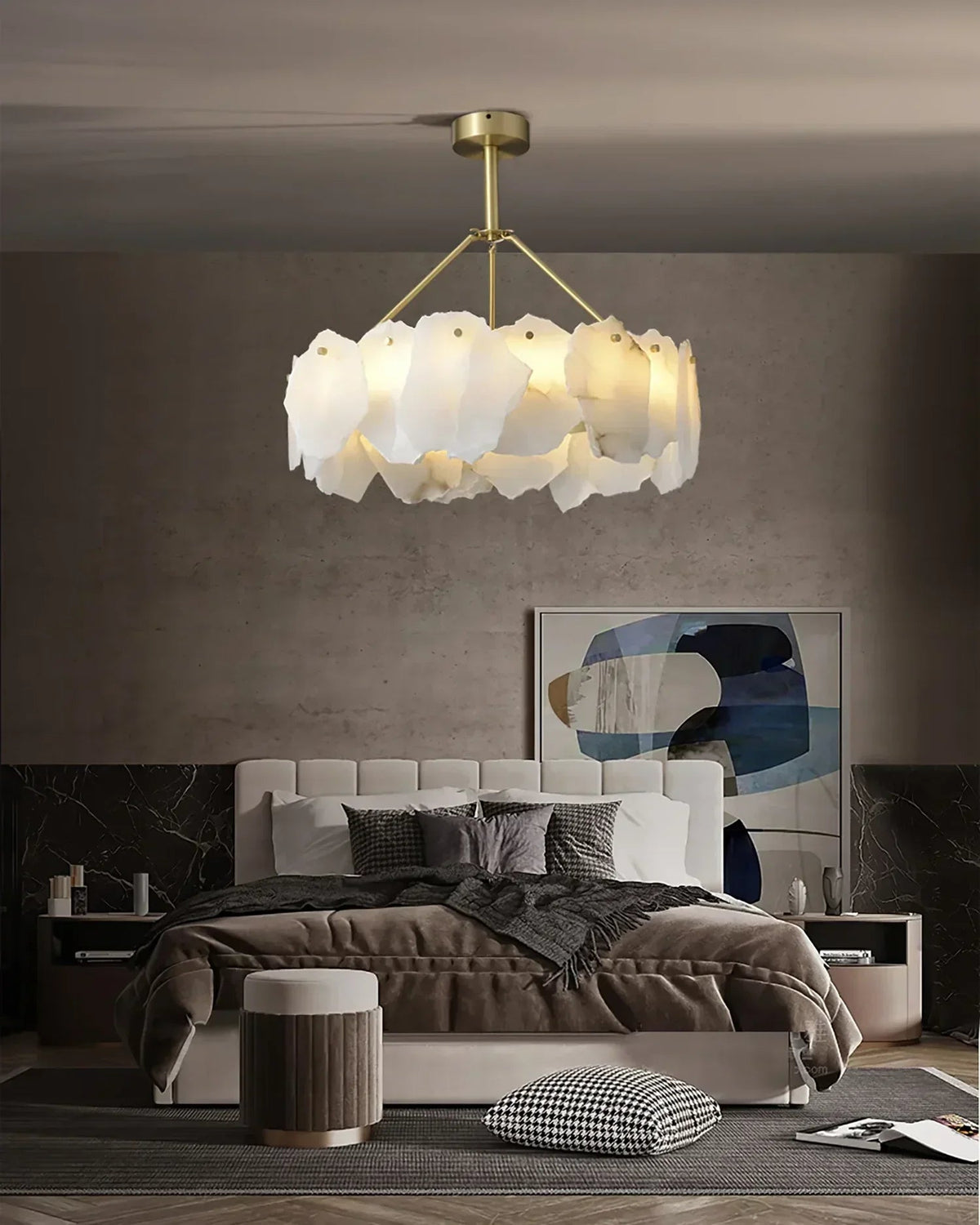 Burton Alabaster Chandelier