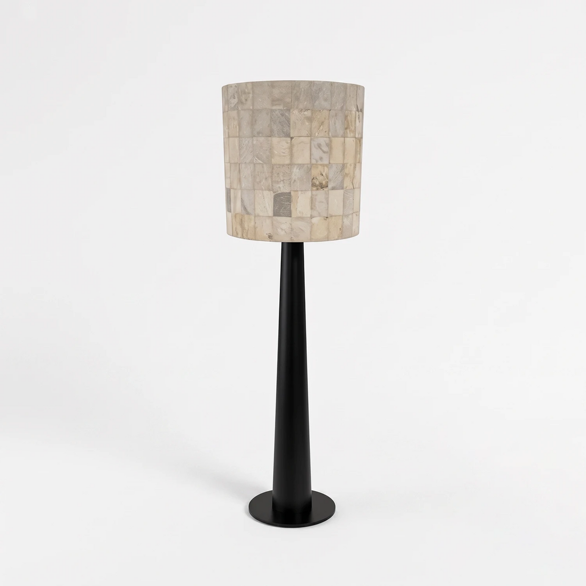 Bryony Tiled Alabaster Mosaic Floor Lamp