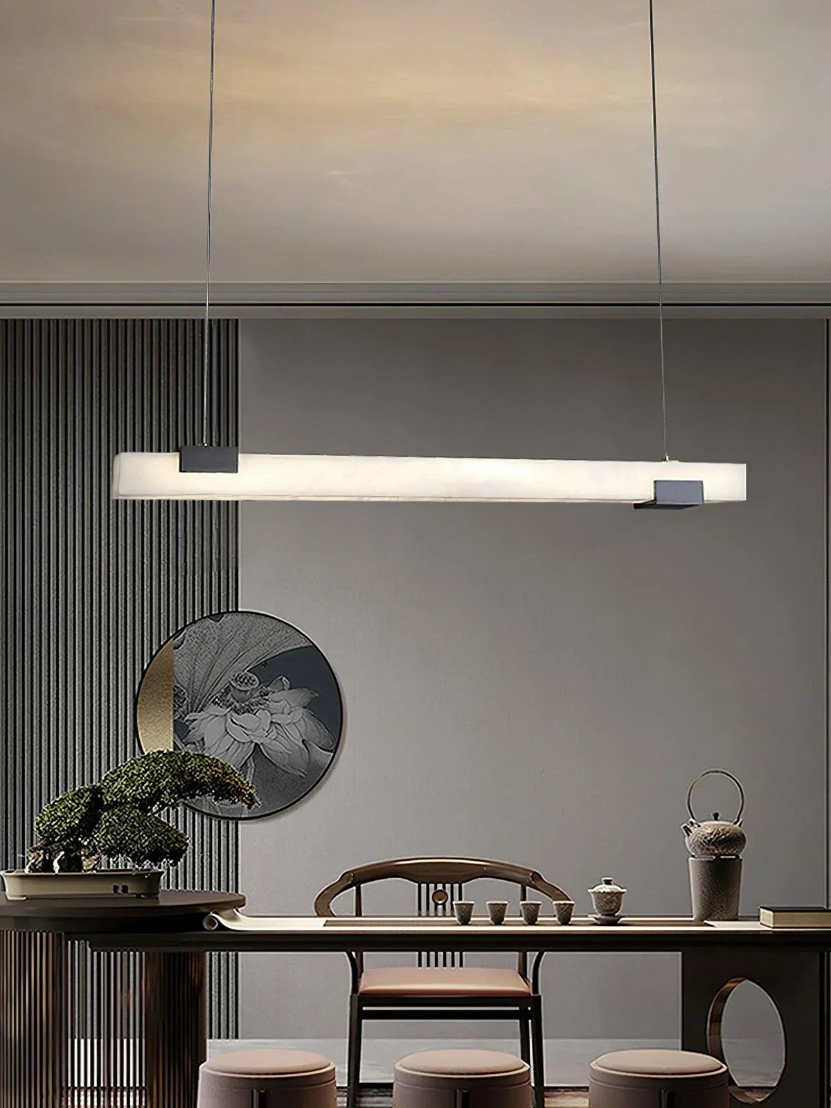 Cary Alabaster Strip Pendant Light