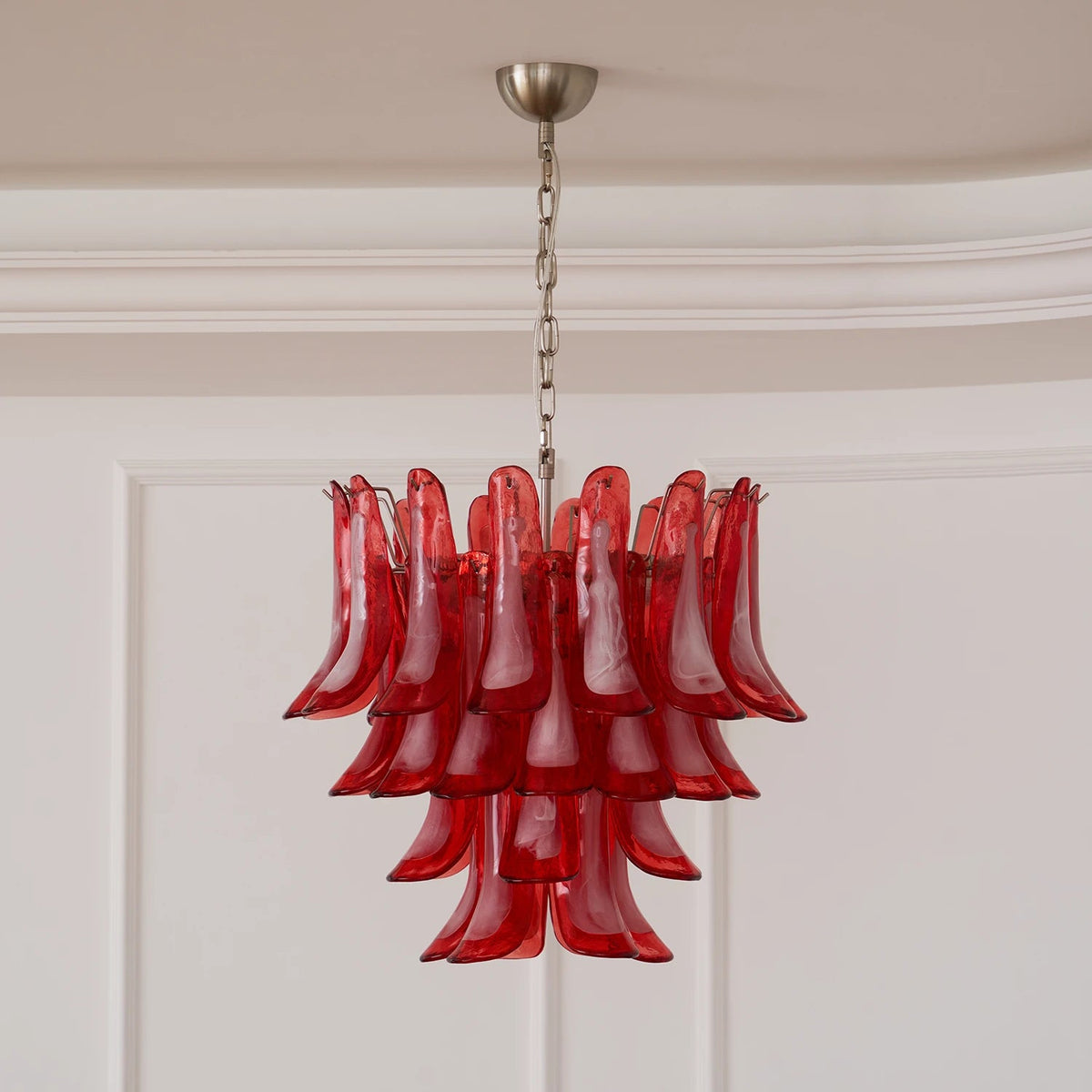 Camellia Glass Petal Chandelier