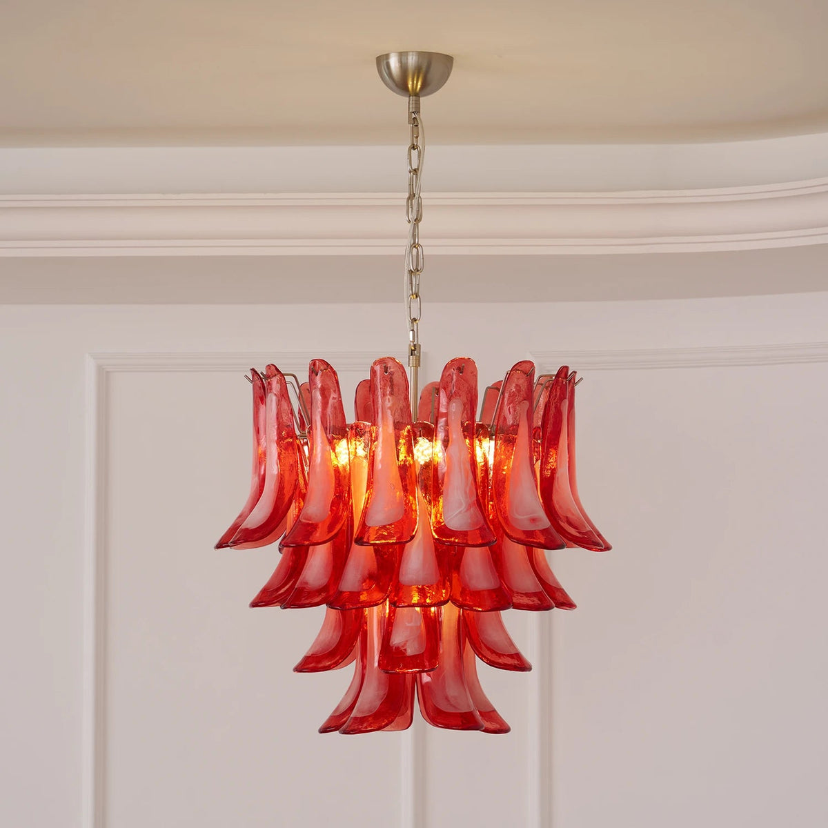 Camellia Glass Petal Chandelier