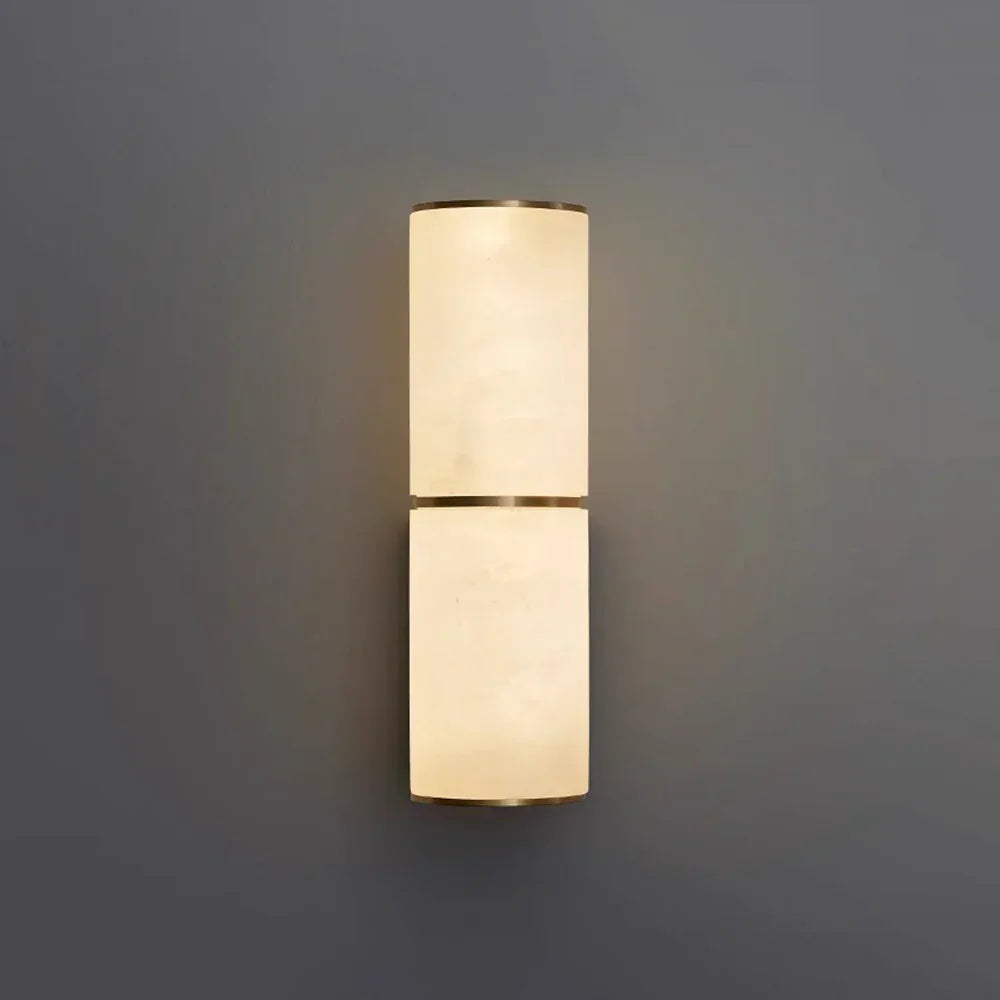 Creative Alabaster Cylindrical Wall Lamp