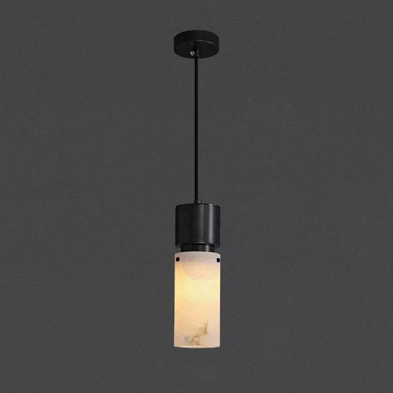 Cylindrical Alabaster Pendant lamp