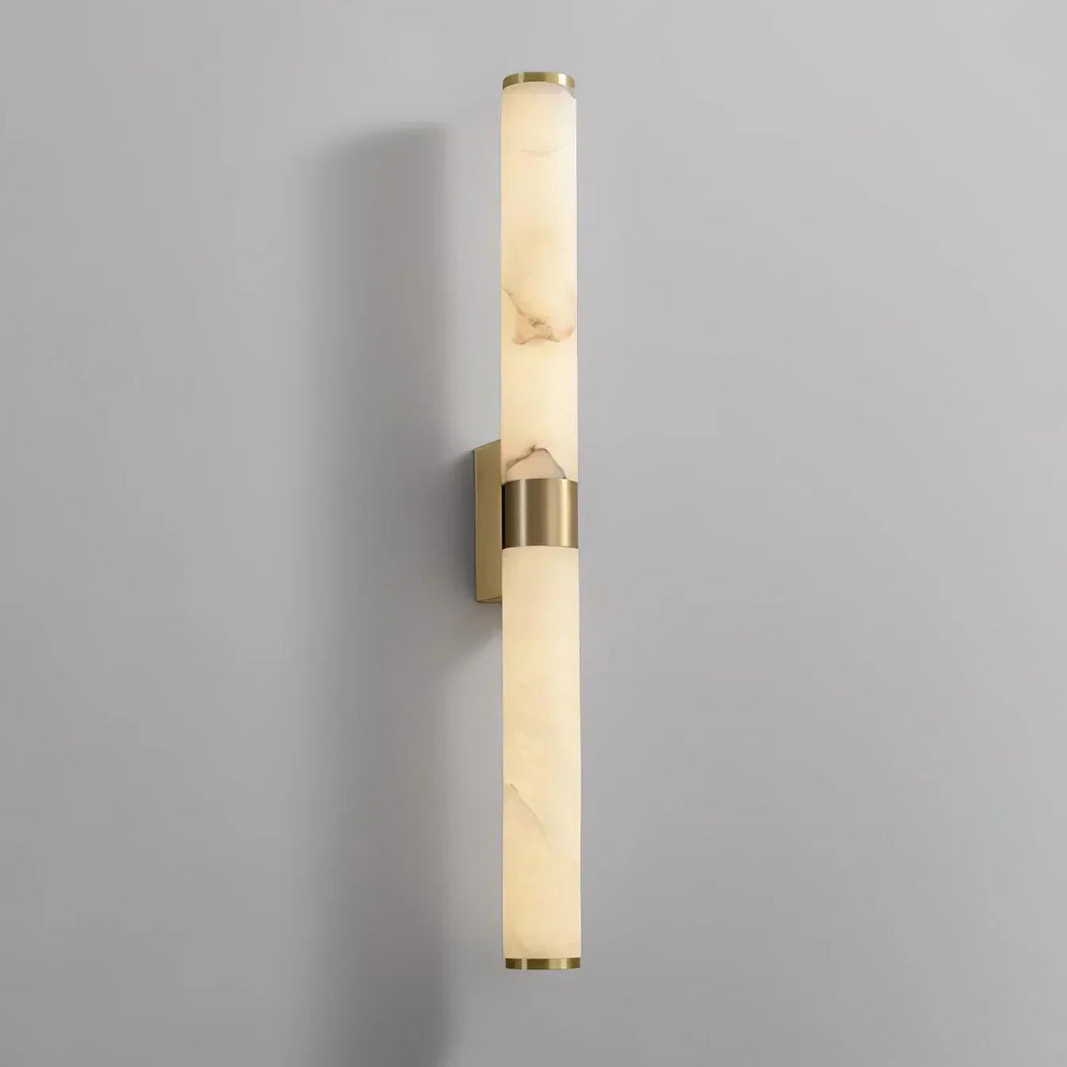Cylindrical Alabaster Line Wall Light