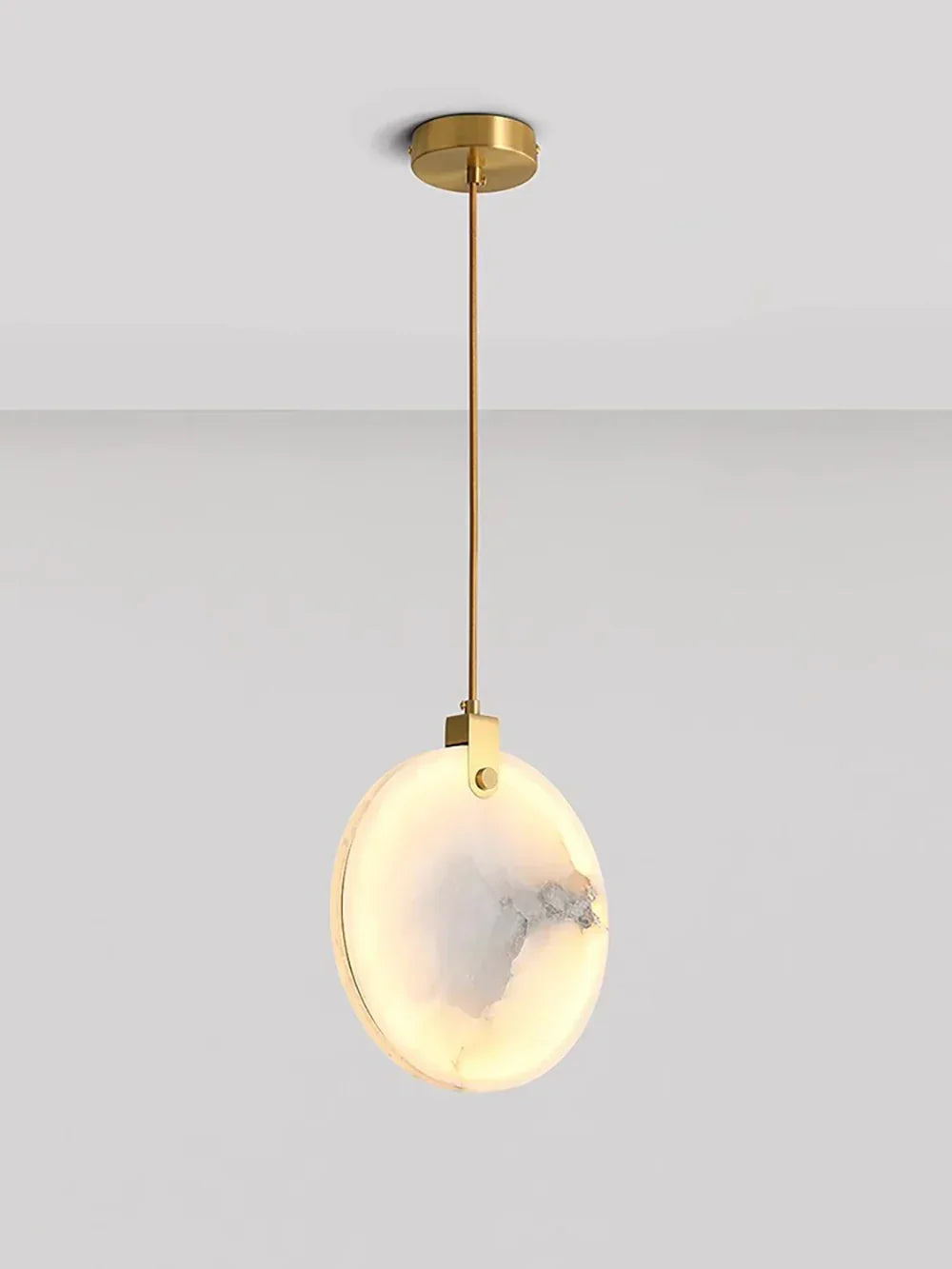 Disc Harvest Alabaster Chandelier