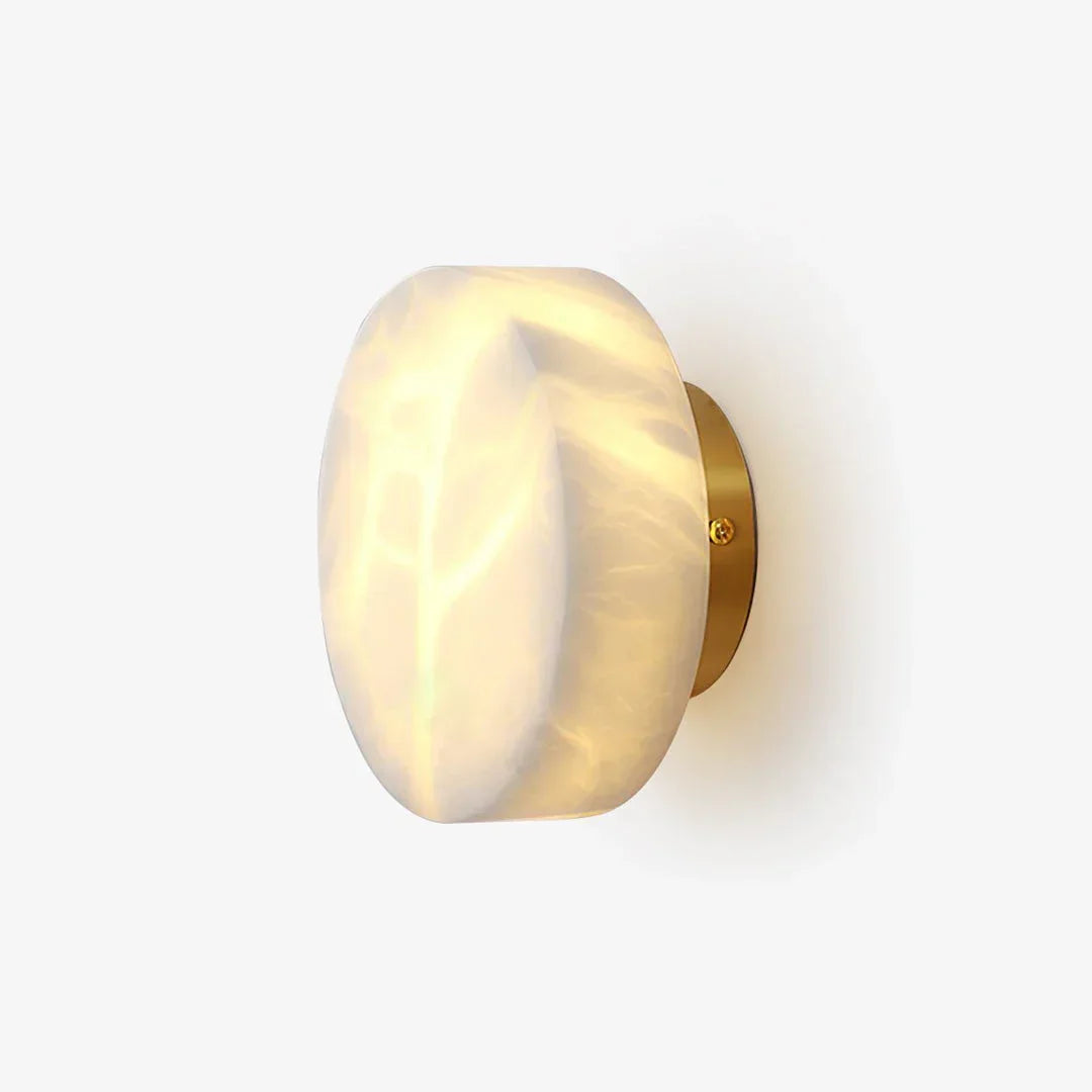 Domino A Cylindrical Alabaster Wall Light