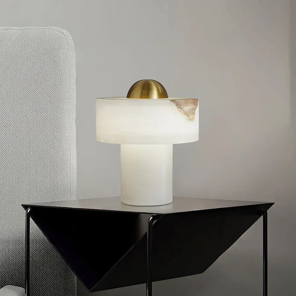 Exquisite Stone Alabaster Table Lamp