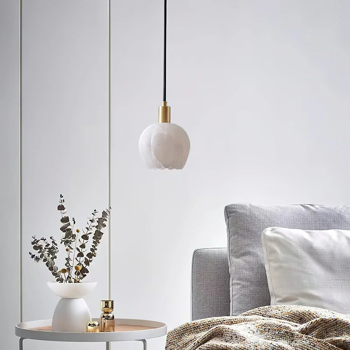 Flower Alabaster Pendant Light