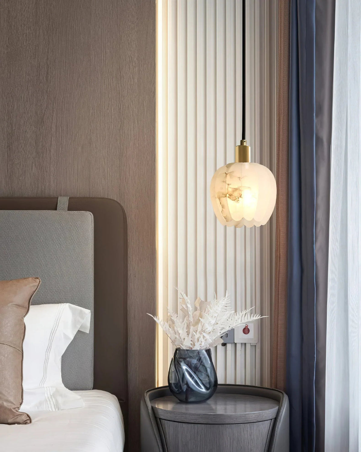 Flower Alabaster Pendant Light