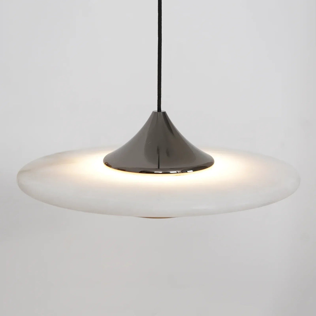 Flying Saucer Alabaster Pendant Lamp