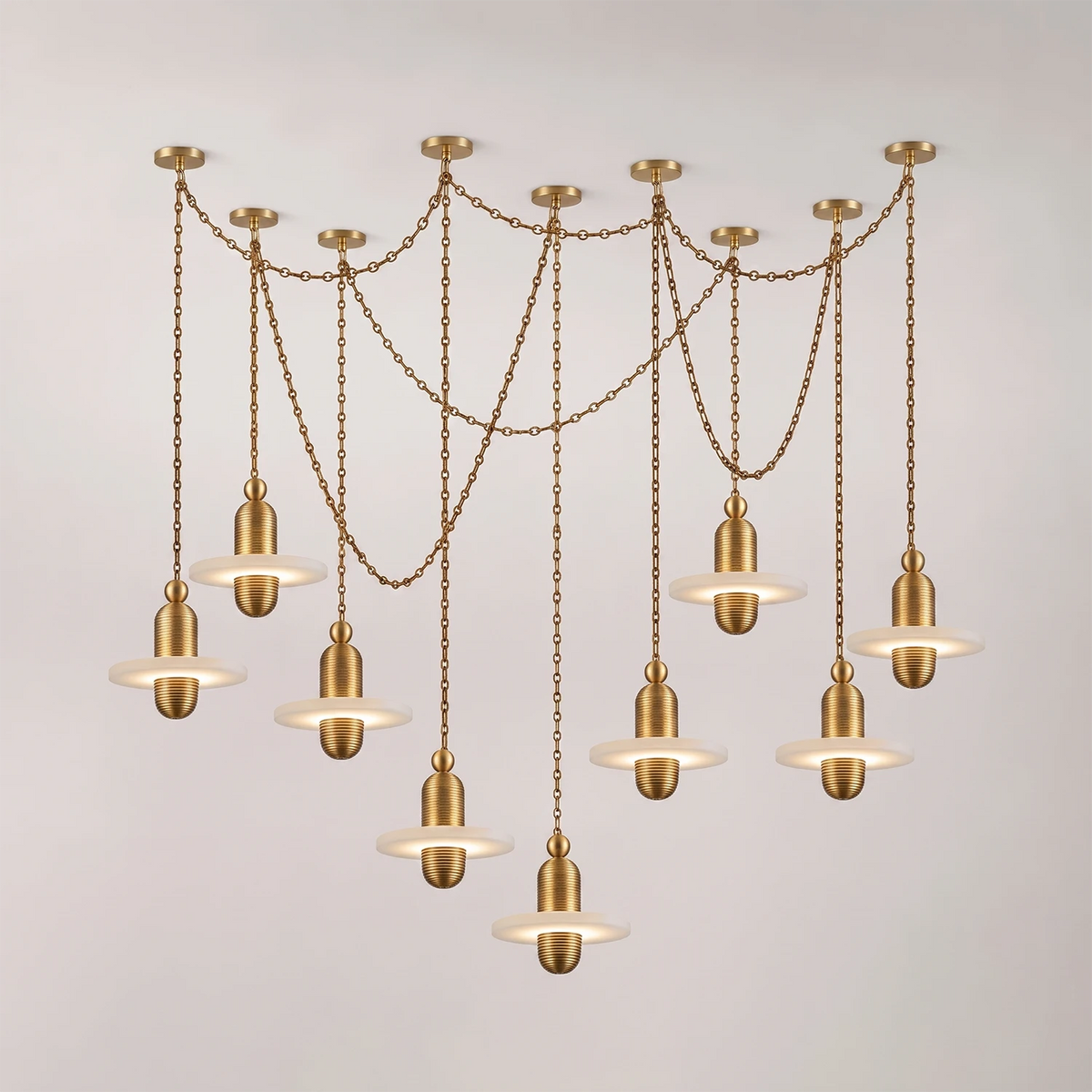 Hollis Ringed Swag Chain Chandelier