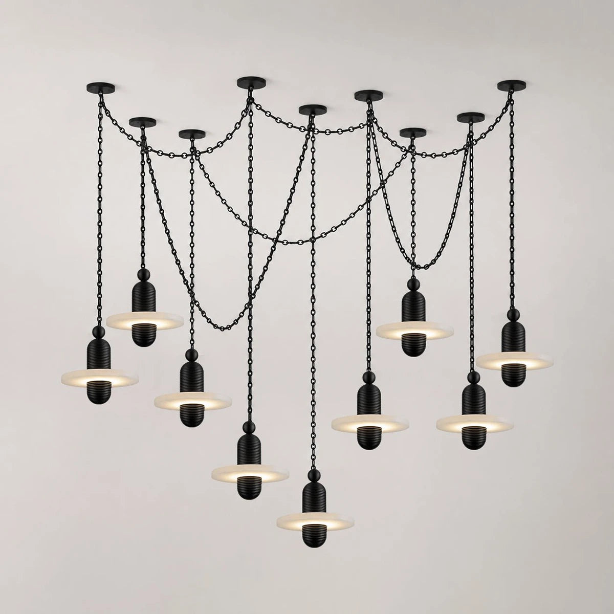 Hollis Ringed Swag Chain Chandelier