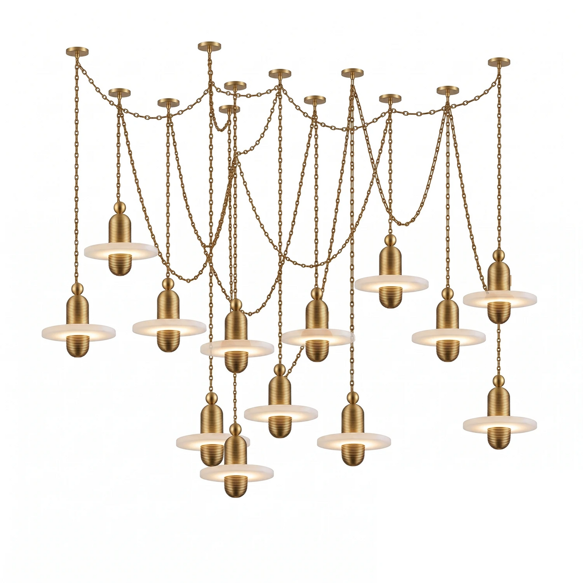 Hollis Ringed Swag Chain Chandelier