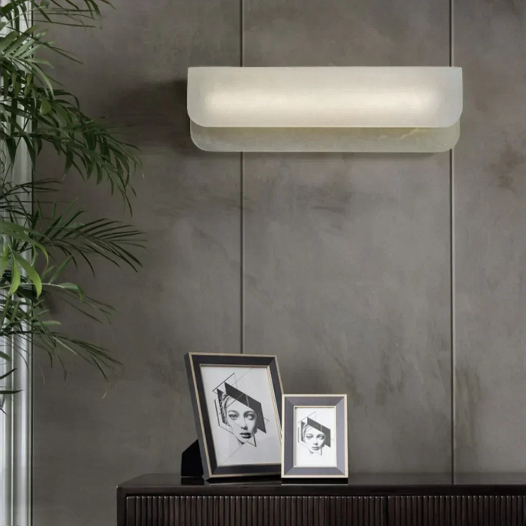 Jorge White Alabaster Wall Lamp