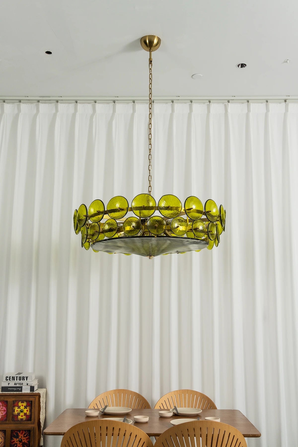 Ivor Tiered Glass Disc Chandelier