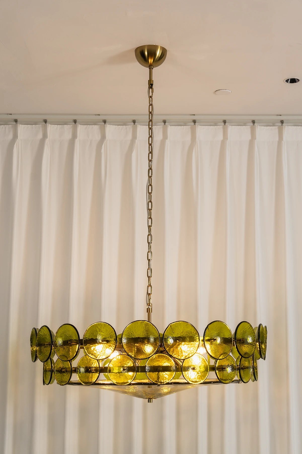 Ivor Tiered Glass Disc Chandelier