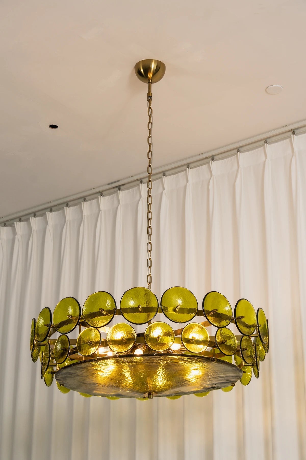 Ivor Tiered Glass Disc Chandelier