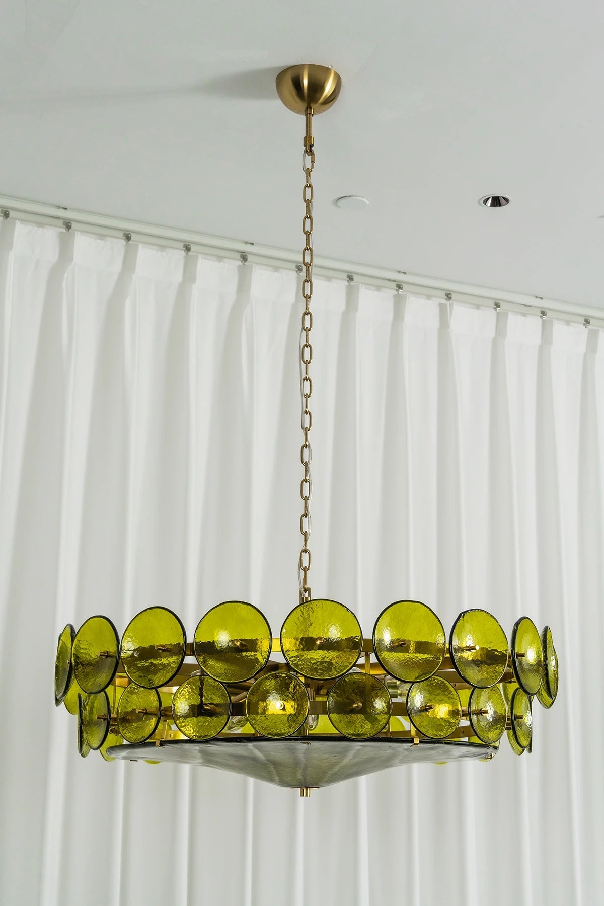 Ivor Tiered Glass Disc Chandelier