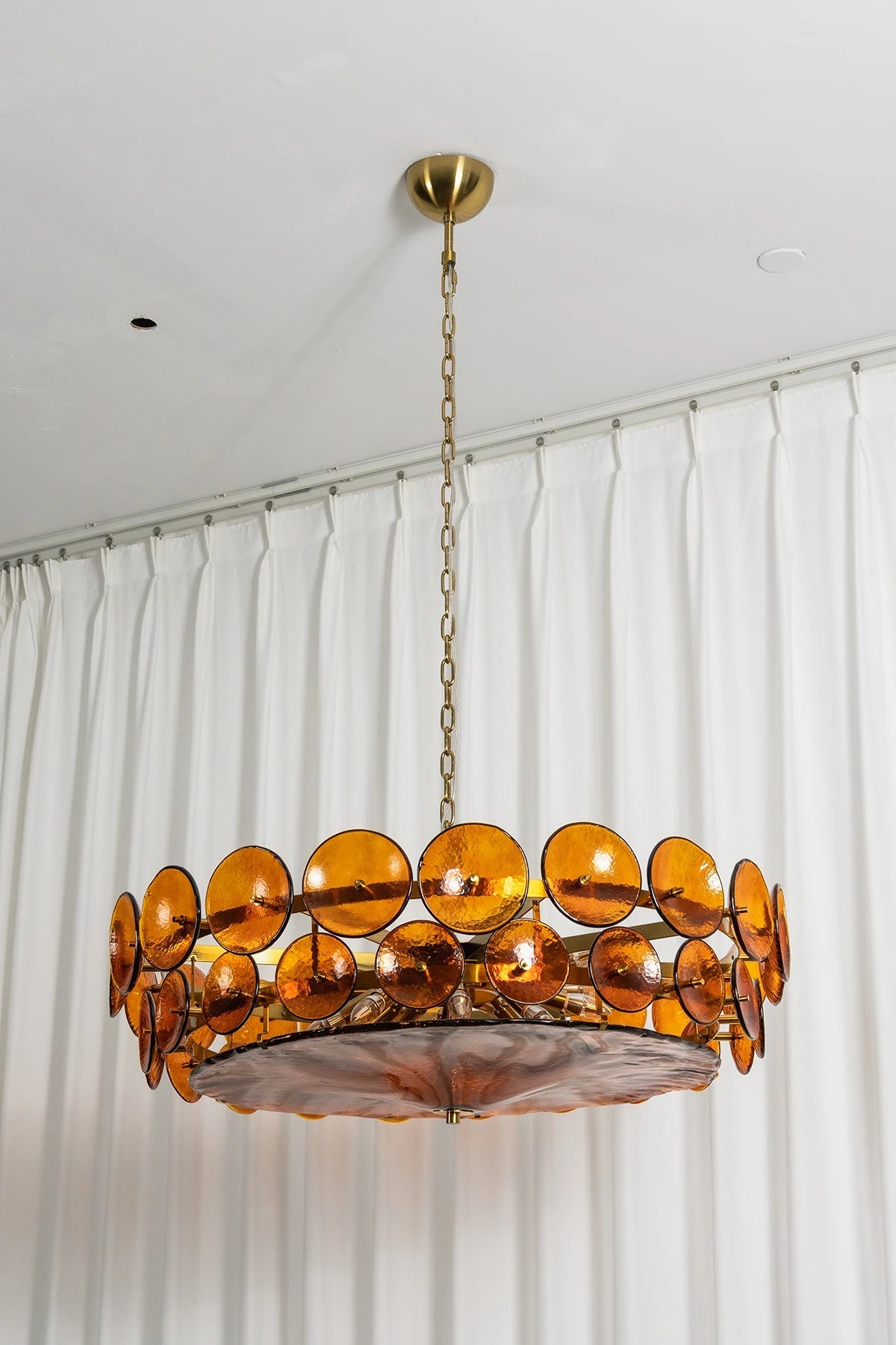 Ivor Tiered Glass Disc Chandelier
