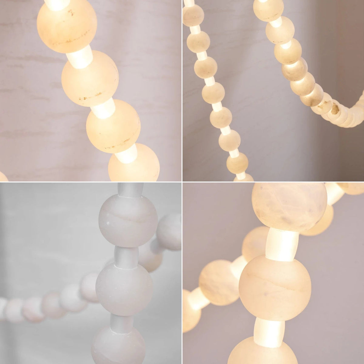 Liora Beaded Alabaster Swag Chandelier