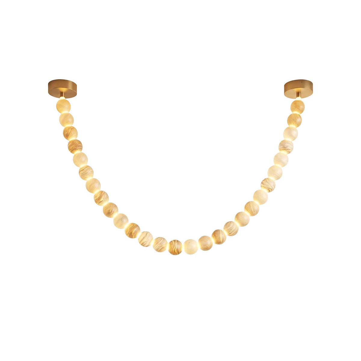 Liora Beaded Alabaster Swag Chandelier