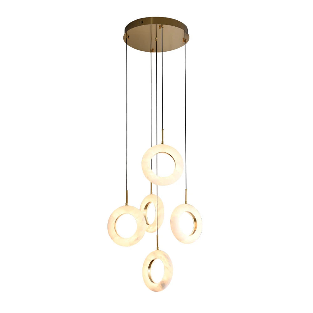 Linnea Tapered Alabaster Cluster Chandelier