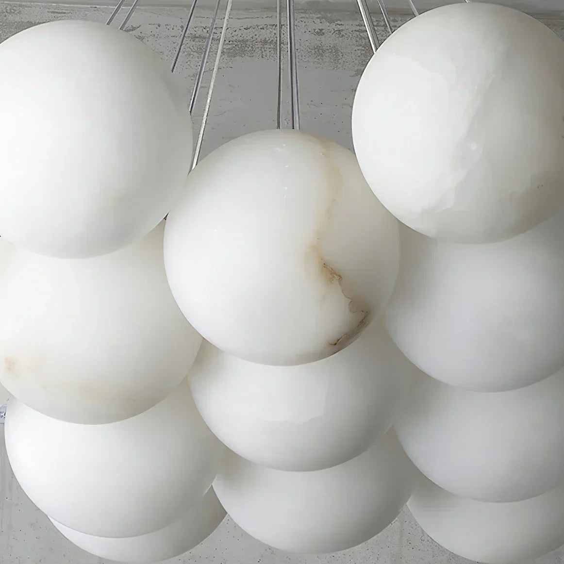 Lunar Alabaster Spherical Chandelier