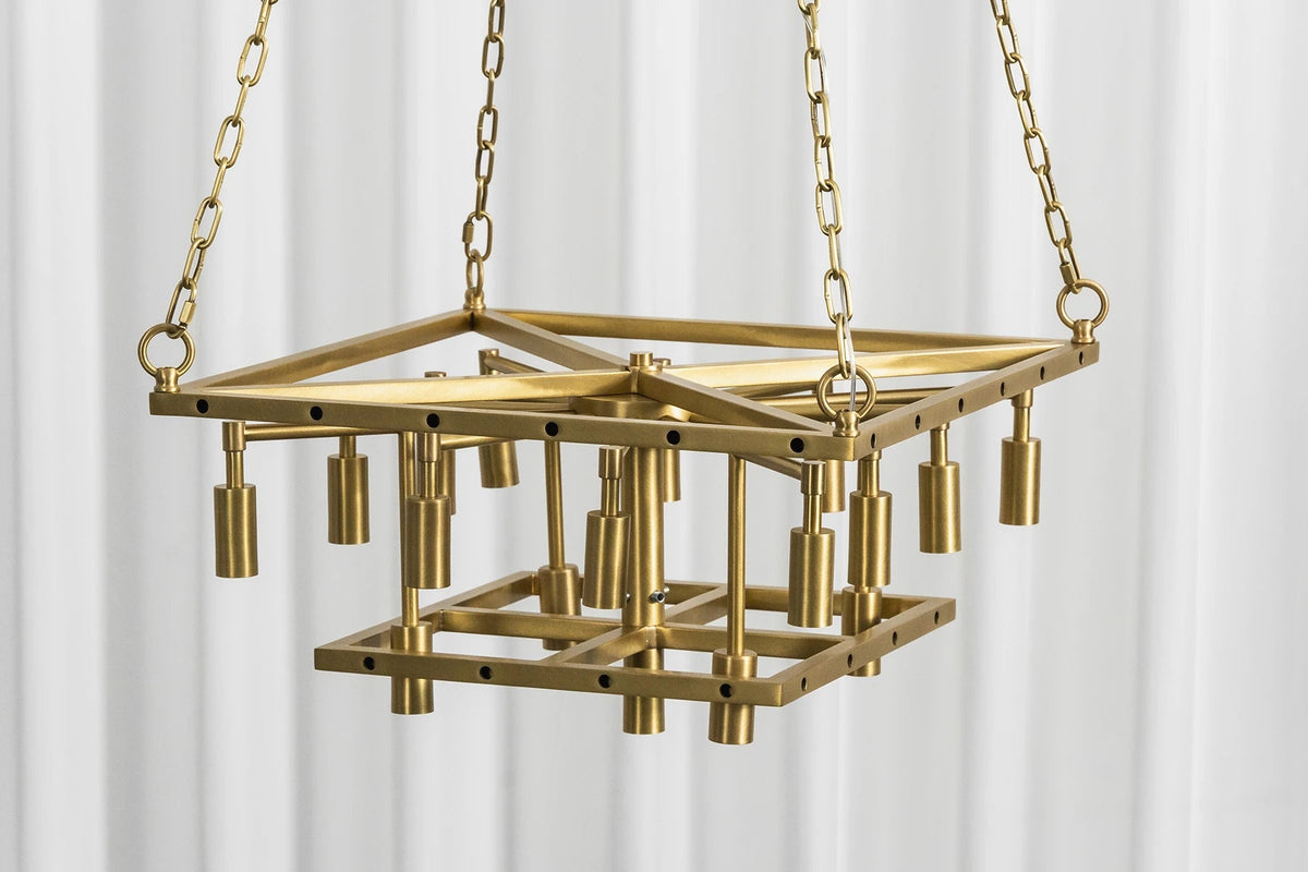 Maren Tiered Alabaster Tile Chandelier