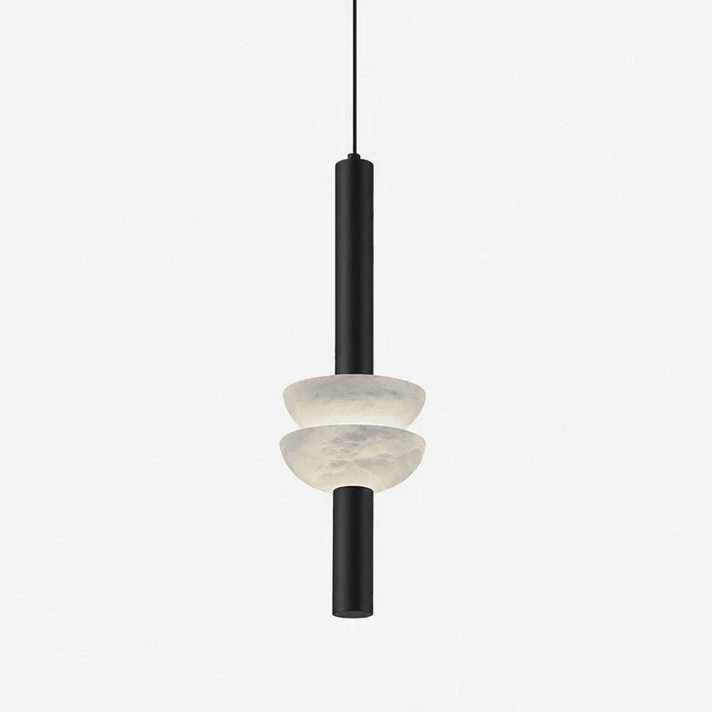 Marlen Stacked Stone Alabaster Chandelier