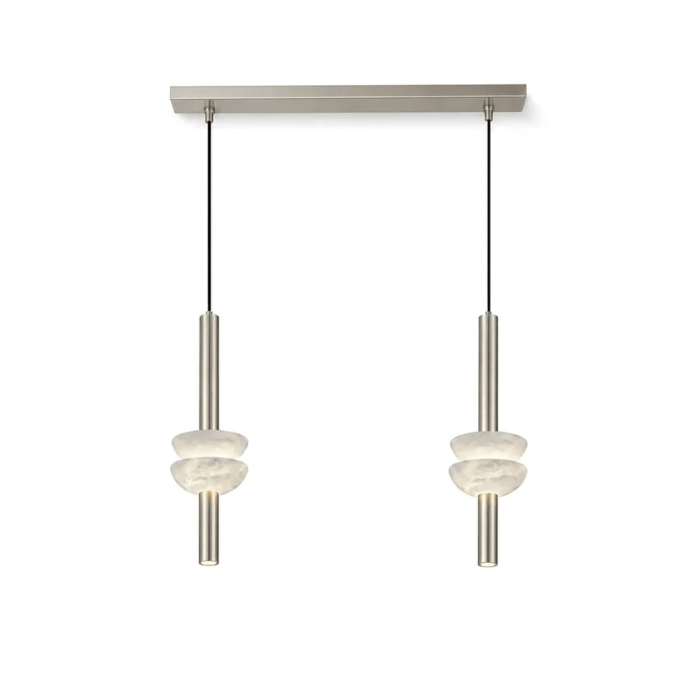 Marlen Stacked Stone Alabaster Chandelier