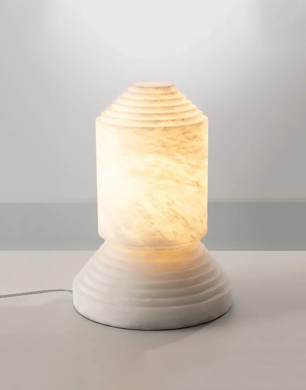 Modern Alabaster Babel Table Lamp