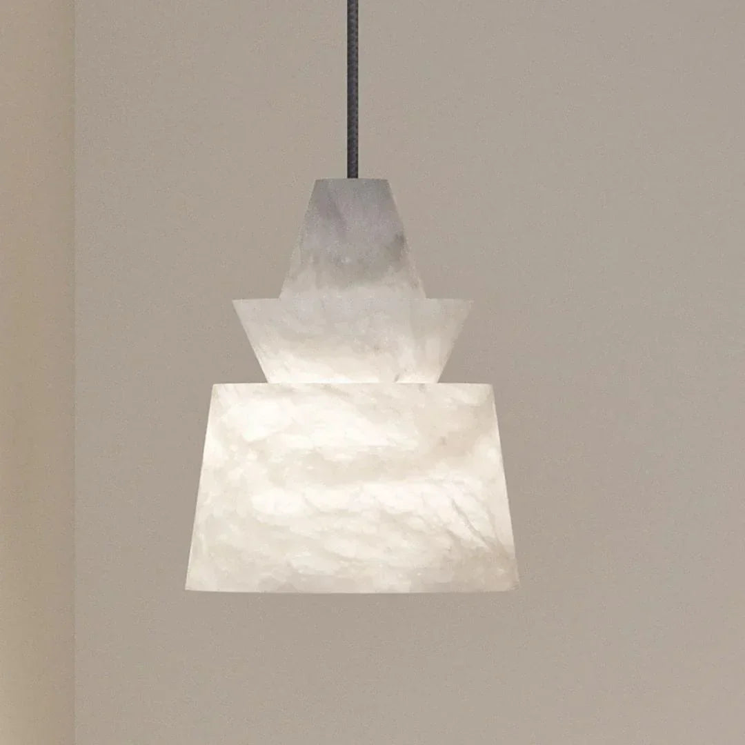 Modern Alabaster Pendant Light