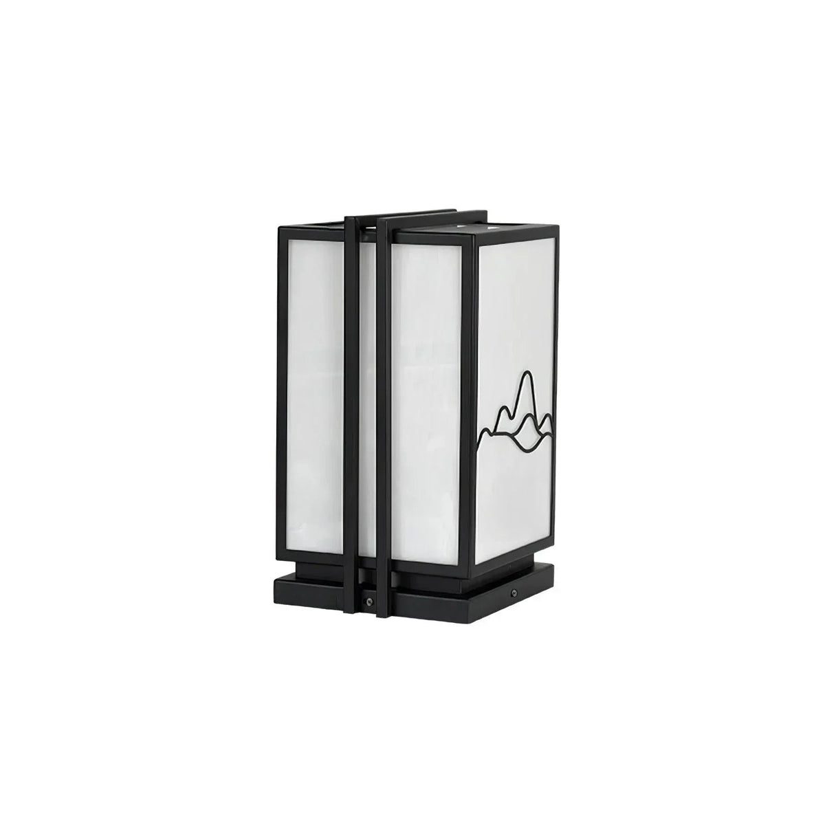 Mountain Acrylic Outdoor Post Light