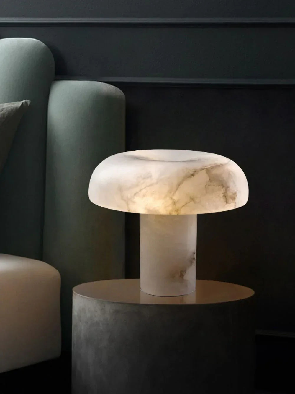 Mushroom Type Alabaster Table Lamp